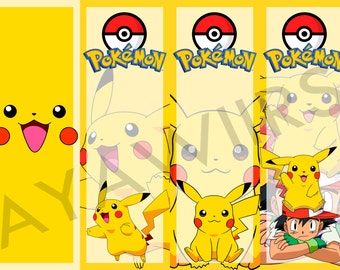 Digital Download Printable Bookmarks Pokemon
