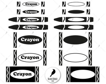 Crayon svg, wrapper svg, crayola svg, crayon clipart, crayon monogram svg, teacher svg, school svg for cricut – eps dxf png pdf svg cut file