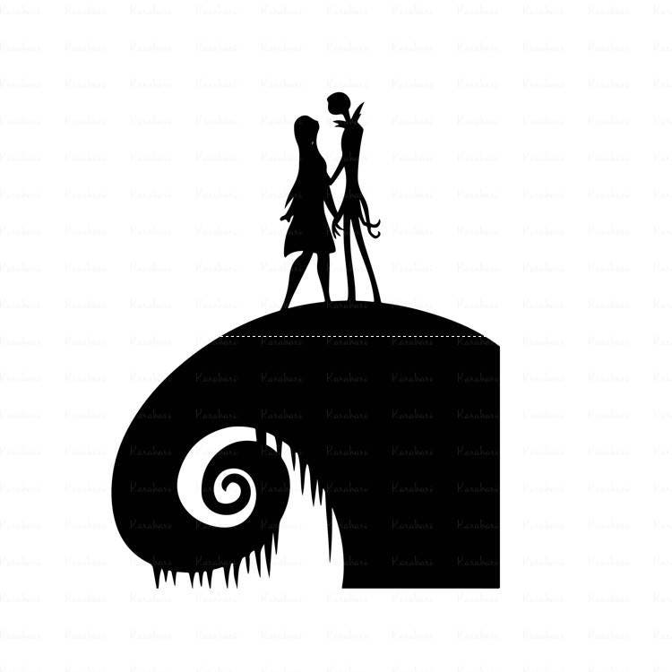 Download Nightmare before Christmas svg jack and sally loveCut files