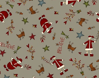 Believe by Janet Rae Nesbitt of One Sister Designs for Henry Glass Fabrics, Fabric by the yard, 2079-11