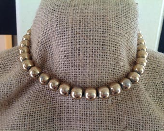 Vintage~Signed MONET~Beaded Necklace~17.5"