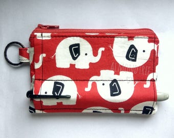 Pen holder zip purse Cute Elephant handmade cardholder school teacher gift sac a main, portefeuille id1370173 portemannaie, id lanyard pouch
