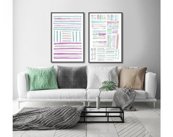Modern abstract art, large wall art, abstract painting, large abstract art, watercolor painting, watercolor art, modern painting, art print.