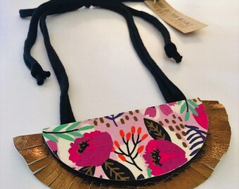Funky Half-Moon Statement Necklace