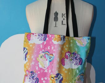 rainbow - my little pony tote bag