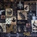 NEVERMORE COLLAGE - Edgar Allen Poe - Michael Miller Fabric - Raven, Skull, Damask, ( Yard or Half Yard )