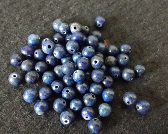 Vintage Lapis Lazuli 5mm Rounds