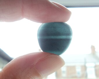 Collectors Seaglass - Dark Grey striped Multi - Feb1804 - from Seaham beach, UK