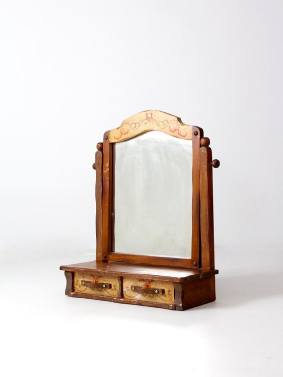 Vintage Monterey Style Dresser Top Vanity Mirror Monterey - Vintage Monterey Style Dresser Top Vanity Mirror Monterey