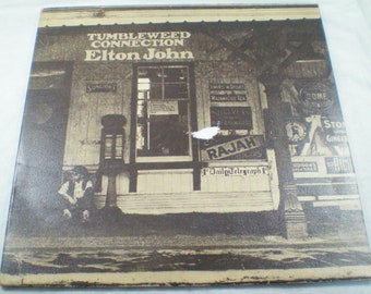 Elton John vinyl, Tumbleweed Connection, vintage vinyl, 1970s, LP, retro 70s, love songs, ballads, vintage record, classic rock, pop rock