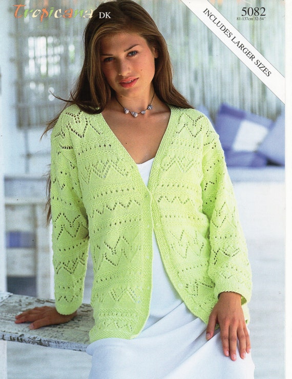 womens cardigan knitting pattern pdf download ladies lacy