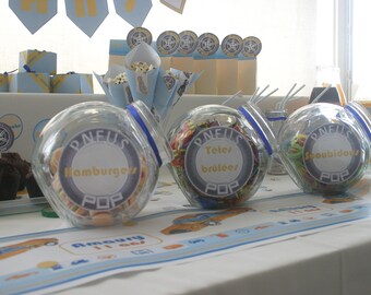 Tag for jar - race car Theme