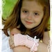 PDF PATTERN NEW Pink Ruffle Princess Fingerless Gloves Child and PreTeen Sizes included Newly Revised