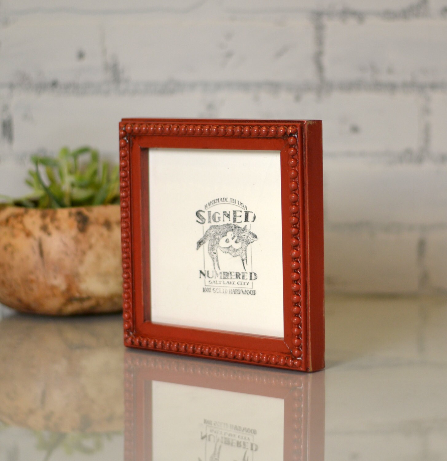 6x6-inch Square Picture Frame In 1x1 Decorative Bumpy Style