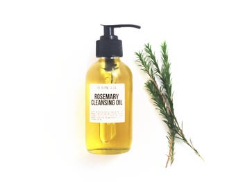Rosemary Oil Cleanser - Cleansing Oil - Vegan Skincare - Oil Washing - Face Cleanser - Oil Face Wash - Cleanse Oil - Vegan Makeup Remover