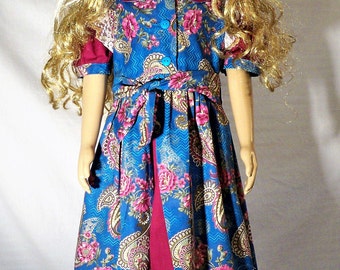 two piece girls dress and pinafore
