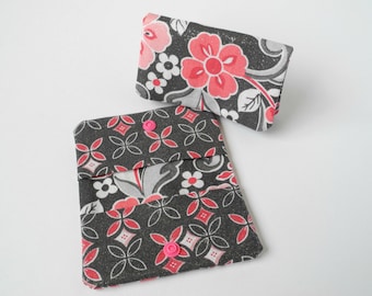 Credit Card Case, Business Card Holder Reward Card Holder Loyalty Card Case Gift Card Holder Card Organizer Mini Wallet Gift Idea Pink Gray