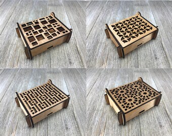 Laser cut box 9,10,11,12