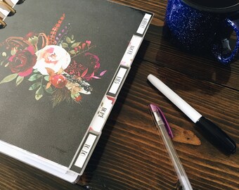 Planner DIVIDERS, Disc Bound Dividers, A5 Dividers, TUL Dividers, Arc Dividers, Levenger Dividers, ECLP Divider, Laminated Dividers