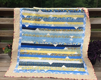Handmade Lap Quilt Throw Picnic Blanket