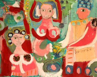 Art Brut Colorful Painting