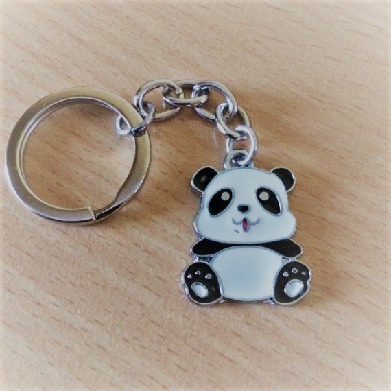 Panda Keyring Cute Enamel Panda Bear Keychain Keyring Animal