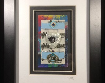 Phish Upcycled Guitar Pick Art