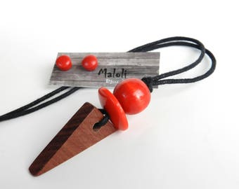 DUO:LoNg NecKlacE and Earrings