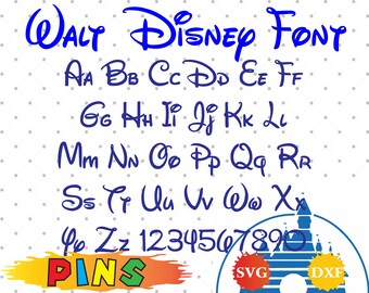 Walt disney font svg,dxf/Walt disney alphabet /Walt disney letter for Design,Print,Silhouette, Cricut