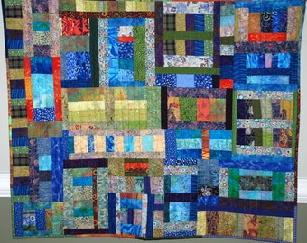 Multicolored Playful Quilted Wall Hanging