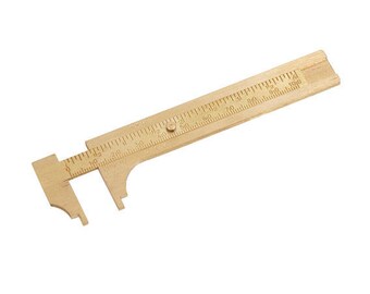 4" (100mm) Solid Brass Caliper Imperial & Metric Dual Marked, Model watch Jewellery Making / Measuring Tool CT4289
