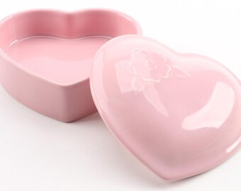 Pfaltzgraff Pink Heart Tinket Box
