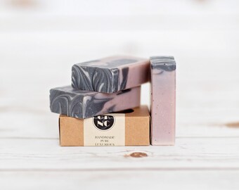 Lavender Soap with Activated Charcoal, Cocoa and Shea Butters