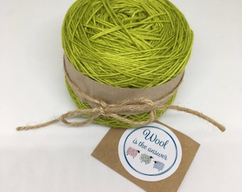 Hand Dyed 4 ply Superwash Merino - Olive 4