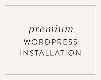 Premium Wordpress Theme Installation Service, Installation for Wordpress Template