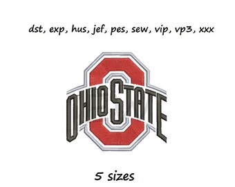 Embroidery design - Ohio St. - instant DOWNLOAD digital file for embroidery machines