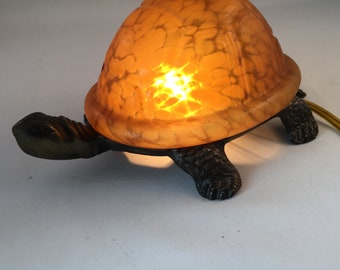 Glass turtle lamp | Etsy