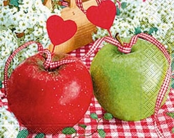 327 apples of love 1 lunch size paper towel