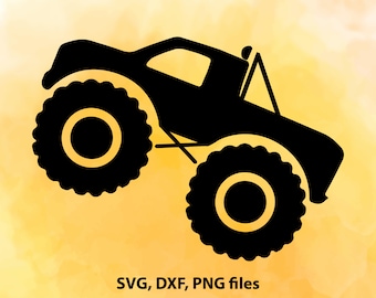 Monster Truck SVG File Cutting Template-Vector Clip Art for Commercial & Personal Use Cricut,Cameo,Explore,SCAL,Decal,Silhouette,Wall Vinyl