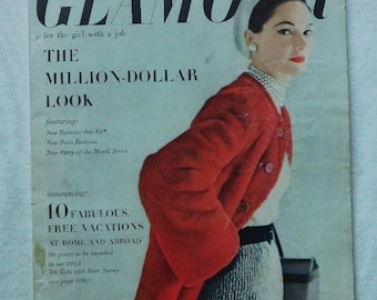 October 1952 Glamour Fashion Magazine
