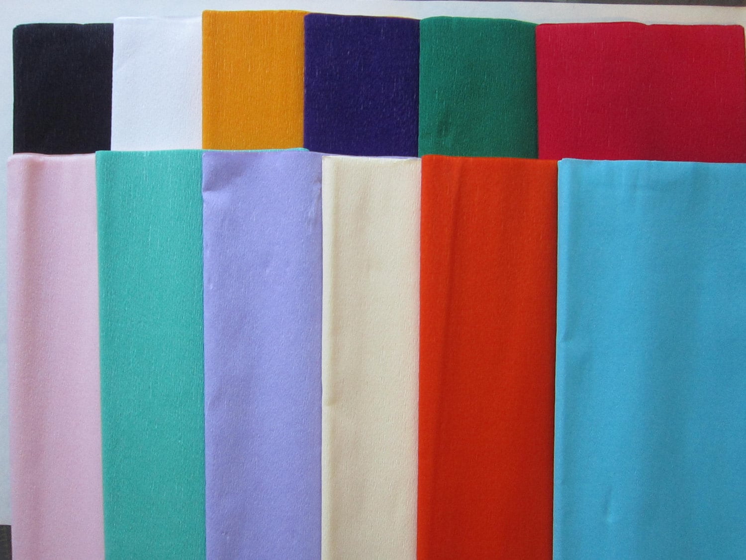 CREPE PAPER your choice of color 6 inches x 7 feet crepe