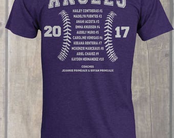 Team roster shirts | Etsy