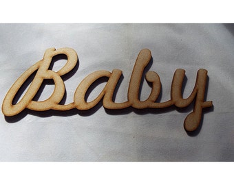 MDF Baby cutout for further embelishment or to add to your project Choose size