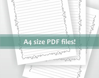lined letter paper