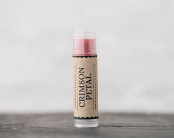 Tinted Lip Balm | Lip Primer 'Crimson Petal'