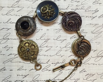 Vintage Victorian Button Bracelet