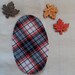 set of 2 oval applique fabric Scottish elbow or knee fusible fabric