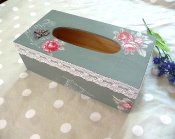 Romantic shabby tissue box