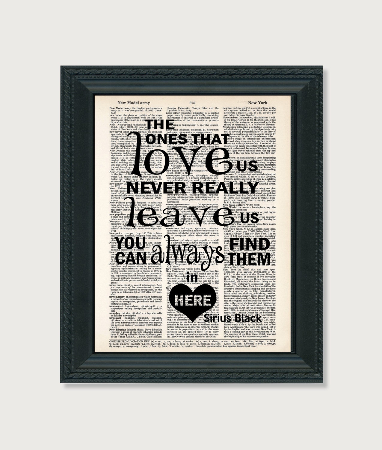 Harry Potter Poster Print The Ones That Love Us Never Really