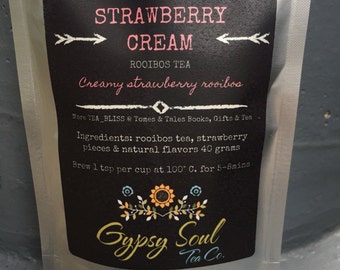 Strawberry Rooibos Tea All Natural High Grade Flavored Rooibos Tea Loose Leaf Tea